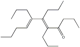 5,6,7-Tripropyl-5,7-undecadien-4-one Structure