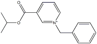 3-[(1-Methylethoxy)carbonyl]-1-(phenylmethyl)pyridinium 구조식 이미지