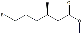 [R,(+)]-6-Bromo-3-methylhexanoic acid methyl ester 구조식 이미지