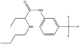 2-(Butylamino)-N-[3-(trifluoromethyl)phenyl]butyramide 구조식 이미지