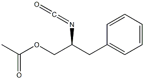 [S,(-)]-2-Isocyanato-3-phenyl-1-propanol acetate 구조식 이미지