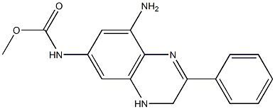 N-[(8-Amino-3,4-dihydro-2-phenylquinoxalin)-6-yl]carbamic acid methyl ester Structure