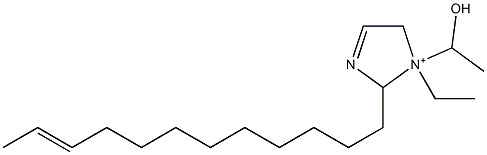 2-(10-Dodecenyl)-1-ethyl-1-(1-hydroxyethyl)-3-imidazoline-1-ium 구조식 이미지