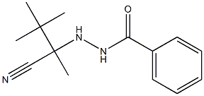 N'-(1-Cyano-1,2,2-trimethylpropyl)benzohydrazide 구조식 이미지