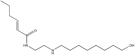 N-[2-[(8-Hydroxyoctyl)amino]ethyl]-2-hexenamide 구조식 이미지