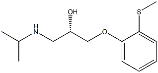 (S)-1-(Isopropylamino)-3-[o-(methylthio)phenoxy]-2-propanol 구조식 이미지