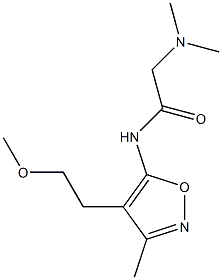 N-[4-(2-Methoxyethyl)-3-methyl-5-isoxazolyl]-2-(dimethylamino)acetamide Structure