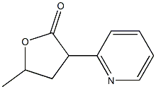 4,5-Dihydro-5-methyl-3-(2-pyridinyl)-2(3H)-furanone Structure