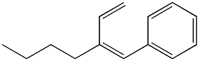 (3Z)-3-Benzylidene-1-heptene Structure
