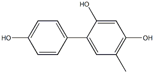 5-Methyl-1,1'-biphenyl-2,4,4'-triol Structure