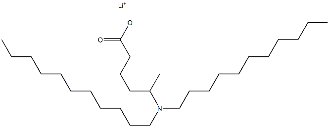5-(Diundecylamino)hexanoic acid lithium salt Structure