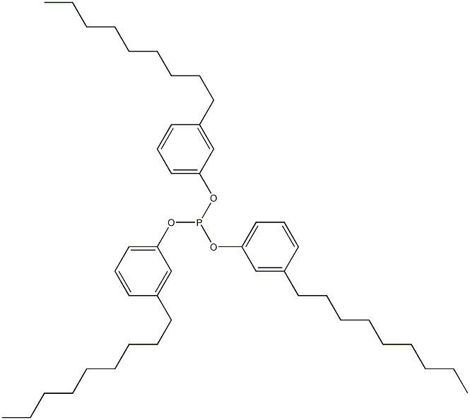 Phosphorous acid tris(3-nonylphenyl) ester Structure