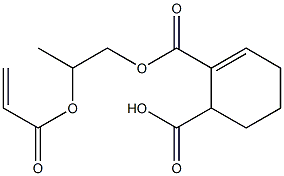 2-Cyclohexene-1,2-dicarboxylic acid hydrogen 2-[2-(acryloyloxy)propyl] ester Structure