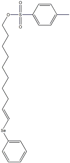 p-Toluenesulfonic acid (E)-1-(phenylseleno)methylenenonyl ester 구조식 이미지