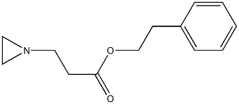 1-Aziridinepropionic acid phenethyl ester Structure