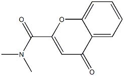 2-[(Dimethylamino)carbonyl]-4H-1-benzopyran-4-one 구조식 이미지