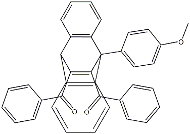 11,12-Dibenzoyl-9,10-dihydro-9-(4-methoxyphenyl)-9,10-ethenoanthracene Structure