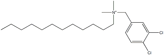 3,4-Dichloro-N-dodecyl-N,N-dimethylbenzenemethanaminium Structure