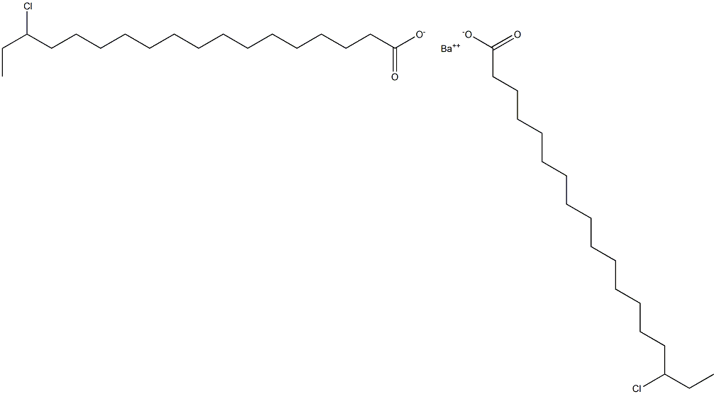 Bis(16-chlorooctadecanoic acid)barium salt Structure