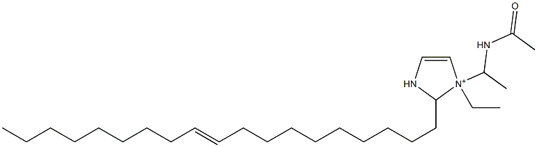 1-[1-(Acetylamino)ethyl]-1-ethyl-2-(10-nonadecenyl)-4-imidazoline-1-ium Structure