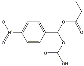 Carbonic acid (4-nitrophenyl)(propanoyloxymethyl) ester 구조식 이미지