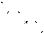 Pentavanadium antimony Structure