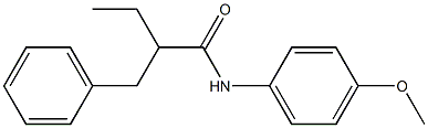 N-(4-Methoxyphenyl)-2-benzylbutanamide Structure