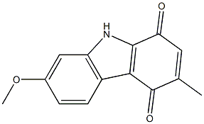 7-Methoxy-3-methyl-9H-carbazole-1,4-dione 구조식 이미지