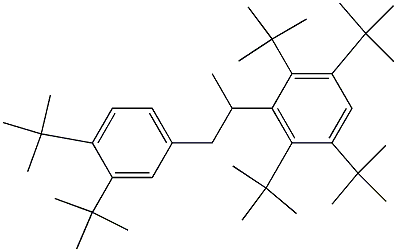 2-(2,3,5,6-Tetra-tert-butylphenyl)-1-(3,4-di-tert-butylphenyl)propane 구조식 이미지