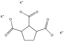 1,2,3-Cyclopentanetricarboxylic acid tripotassium salt 구조식 이미지