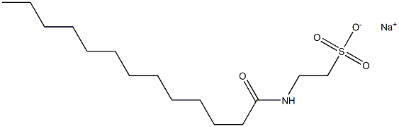 N-Tridecanoyltaurine sodium salt Structure