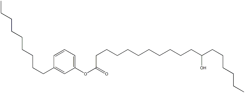 12-Hydroxystearic acid 3-nonylphenyl ester 구조식 이미지