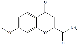 7-Methoxy-4-oxo-4H-1-benzopyran-2-carboxamide Structure