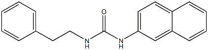 1-(2-Naphthalenyl)-3-(2-phenylethyl)urea Structure