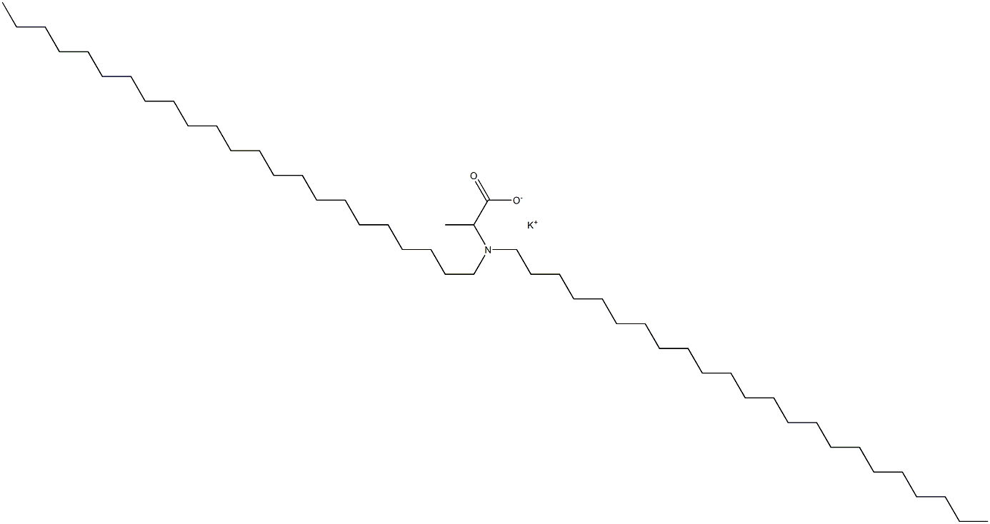2-(Ditricosylamino)propanoic acid potassium salt Structure