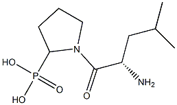 [1-(L-Leucyl)pyrrolidin-2-yl]phosphonic acid Structure