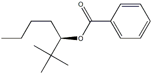 (+)-Benzoic acid (R)-1-tert-butylpentyl ester Structure