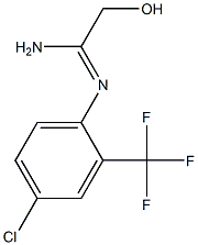 N2-[4-Chloro-2-(trifluoromethyl)phenyl]hydroxyacetamidine 구조식 이미지