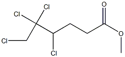 4,5,5,6-Tetrachlorocaproic acid methyl ester Structure