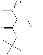 (2S,3S)-2-Allyl-3-hydroxybutyric acid tert-butyl ester Structure