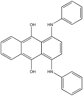 1,4-Bisanilino-9,10-anthracenediol 구조식 이미지