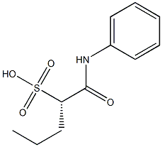 [S,(-)]-1-(N-Phenylcarbamoyl)-1-butanesulfonic acid 구조식 이미지