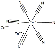 Zinc hexacyanoferrate(II) 구조식 이미지