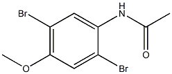 N-(4-Methoxy-2,5-dibromophenyl)acetamide 구조식 이미지