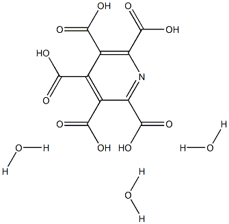 Pyridinepentacarboxylic acid trihydrate Structure