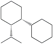 (1R,2S)-2-(1-Methylethyl)-1,1'-bicyclohexane 구조식 이미지