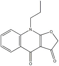 9-Propylfuro[2,3-b]quinoline-3,4(2H,9H)-dione 구조식 이미지