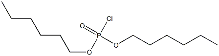 Chloridophosphoric acid dihexyl ester 구조식 이미지