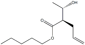 (2R,3S)-2-Allyl-3-hydroxybutyric acid pentyl ester 구조식 이미지