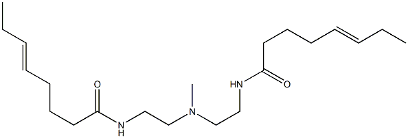 N,N'-[Methyliminobis(2,1-ethanediyl)]bis(5-octenamide) 구조식 이미지